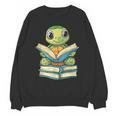 Adorable Turtle Reading Books Unisex Sweatshirt