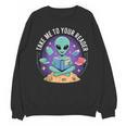 Alien Reader Reading Teacher Librarian Book Lover Unisex Sweatshirt