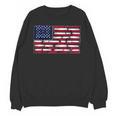 America US Flag Books Library Reading For Book Lover Reader Unisex Sweatshirt
