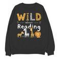 Animal Print Read A Book Character Kids Wild About Reading Unisex Sweatshirt Animal Print Read A Book Character Kids Wild About Reading Unisex Sweatshirt