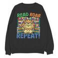 Animals Read Reading Book Library First Day Of School Kids Unisex Sweatshirt