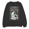 Anti-Social Book-Club Cat Graphic Unisex Sweatshirt