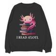 Axolotl Book Lover Librarian Reading Library Readers Unisex Sweatshirt
