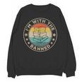 Im With The Banned Book Readers Retro Librarians Teachers Unisex Sweatshirt Im With The Banned Book Readers Retro Librarians Teachers Unisex Sweatshirt