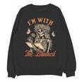 Banned Book Reading Squad Bookish I'm With The Banned Unisex Sweatshirt