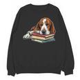 Basset Hound Books Dog Breed Graphic Unisex Sweatshirt Basset Hound Books Dog Breed Graphic Unisex Sweatshirt