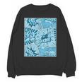 Blue Comic Book Blue Graphic Unisex Sweatshirt
