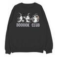 Boo Ghost Books Book Club Halloween Women School Teacher Unisex Sweatshirt