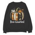 Boo-Kmarked Fall Pumpkin Books Halloween Teacher Teaching Unisex Sweatshirt