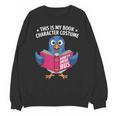 This Is My Book Character Costume Cute Pigeon Kids Reading Unisex Sweatshirt