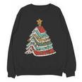 Book Christmas Tree For Librarians Book Lovers Unisex Sweatshirt
