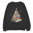 Book Christmas Tree Teacher Book Lover Crew Neck Modern Classic Christmas Small Short Sleeve -Adults -Kids Unisex Sweatshirt Book Christmas Tree Teacher Book Lover Crew Neck Modern Classic Christmas Small Short Sleeve -Adults -Kids Unisex Sweatshirt