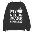 Book Coffee Dog Book My Needs Are Simple Men Women Kids Unisex Sweatshirt Book Coffee Dog Book My Needs Are Simple Men Women Kids Unisex Sweatshirt