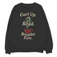 Book Dragon Fantasy Reader Cozy Reading Book Lover Dragon Unisex Sweatshirt Book Dragon Fantasy Reader Cozy Reading Book Lover Dragon Unisex Sweatshirt