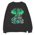 Book Dragon Reading Fantasy Unisex Sweatshirt