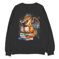 Book Dragon Reading Book Lover Unisex Sweatshirt