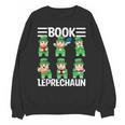 Book Leprechaun St Patrick's Day Library Librarian Reading Unisex Sweatshirt Book Leprechaun St Patrick's Day Library Librarian Reading Unisex Sweatshirt