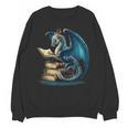 Book Lover Bookworm Reading Books Dragon Sci-Fi Character Unisex Sweatshirt