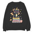 Book Lover Chibi Dragon With Big Red Glasses Bookworm Unisex Sweatshirt