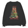 Book Lover Christmas Tree I Have No Shelf Control Unisex Sweatshirt