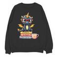 Book Lover Cute Baby Dragon Reading Unisex Sweatshirt