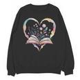Book Lover Heart Shaped Reading Art Bookworm Unisex Sweatshirt