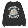 Book Are My Therapy Aesthetic Bookish Reading Unisex Sweatshirt