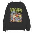 Graphic Book Worm Monster Horror Reading Book Lover Unisex Sweatshirt