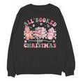 All Booked For Christmas Book Coffee Latte Gingerbread Unisex Sweatshirt All Booked For Christmas Book Coffee Latte Gingerbread Unisex Sweatshirt