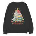 All Booked For Christmas Book Lovers Xmas Tree Lights Unisex Sweatshirt All Booked For Christmas Book Lovers Xmas Tree Lights Unisex Sweatshirt