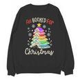 All Booked For Christmas Book Lovers Xmas Tree Women Unisex Sweatshirt
