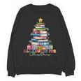 All Booked For Christmas Teacher Reading Student Bookworm Unisex Sweatshirt