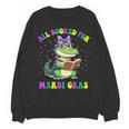 All Booked For Mardi Gras Crocodile Reading Book Teacher Unisex Sweatshirt