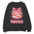 All Booked For Valentine Cute Pink Book Lover Aesthetic Unisex Sweatshirt