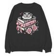 All Booked For Valentine's Coquette Bow Books Teacher Girly Unisex Sweatshirt All Booked For Valentine's Coquette Bow Books Teacher Girly Unisex Sweatshirt