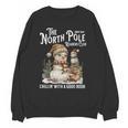 Bookish Christmas North Pole Book Club Snowman Book Worm Unisex Sweatshirt