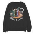 Books And Coffee Book Lover Bookish Green Book Theme Reading Unisex Sweatshirt Books And Coffee Book Lover Bookish Green Book Theme Reading Unisex Sweatshirt