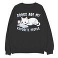 Books Are My Favorite People Cat With Coffee Mug Book Lovers Unisex Sweatshirt Books Are My Favorite People Cat With Coffee Mug Book Lovers Unisex Sweatshirt
