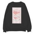 Books Flowers Art Flower Stack Pastel Feminine Unisex Sweatshirt