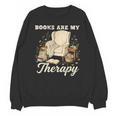 Books Are My Therapy Cozy Reading Chair Artwork Unisex Sweatshirt Books Are My Therapy Cozy Reading Chair Artwork Unisex Sweatshirt