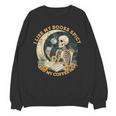 I Like My Books Spicy & My Coffee Icy Skeleton Read Book Unisex Sweatshirt I Like My Books Spicy & My Coffee Icy Skeleton Read Book Unisex Sweatshirt