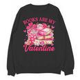 Books Are My Valentine Book Lover Heart Matching Party Unisex Sweatshirt