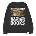 Bookworm Art For Men Women Book Reading Lover Bookish Unisex Sweatshirt
