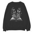 Butterflies And Book Lovers Reading Bookworm Unisex Sweatshirt