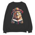 Capybara Bookworm Rodent Reading a Book Unisex Sweatshirt
