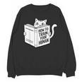 Cat Book Humor How To Train Your Human Unisex Sweatshirt