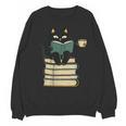Cat Reading Book Unisex Sweatshirt