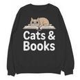 Cats And Books Unisex Sweatshirt