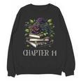 Chapter 14 14th Birthday Girls Book Lovers Gothic Flowers Unisex Sweatshirt