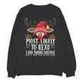 Christmas Matching Most Likely To Read A Book PJS Unisex Sweatshirt